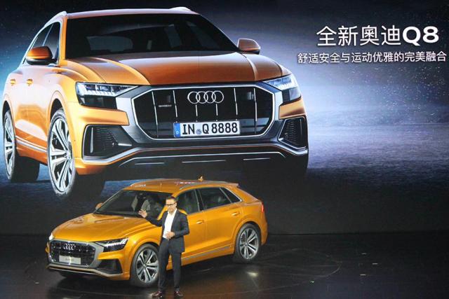 SUV，奧迪Q8,轎跑SUV，Q8中國首發，無框車門